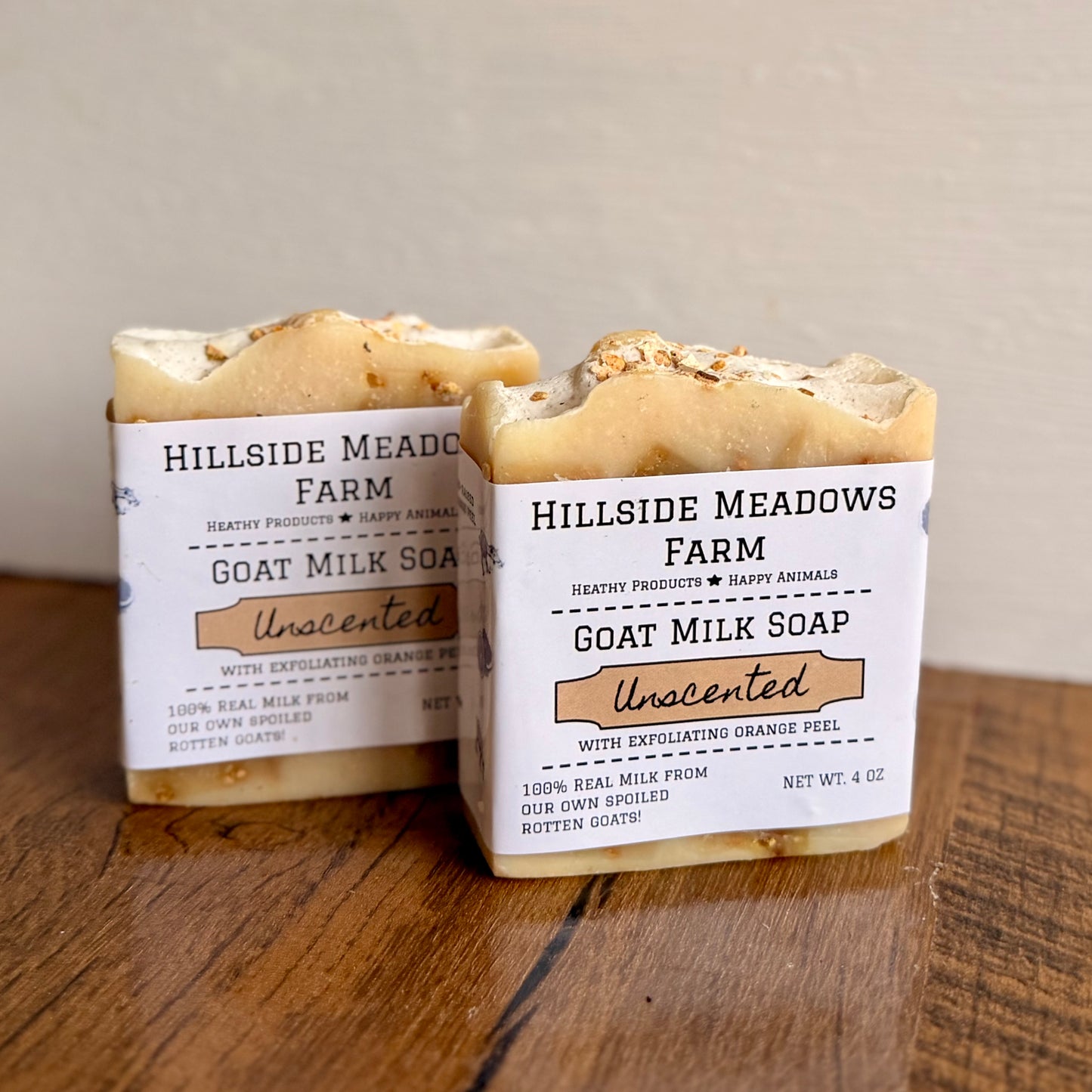 Unscented with Orange Peel Goat Milk Soap