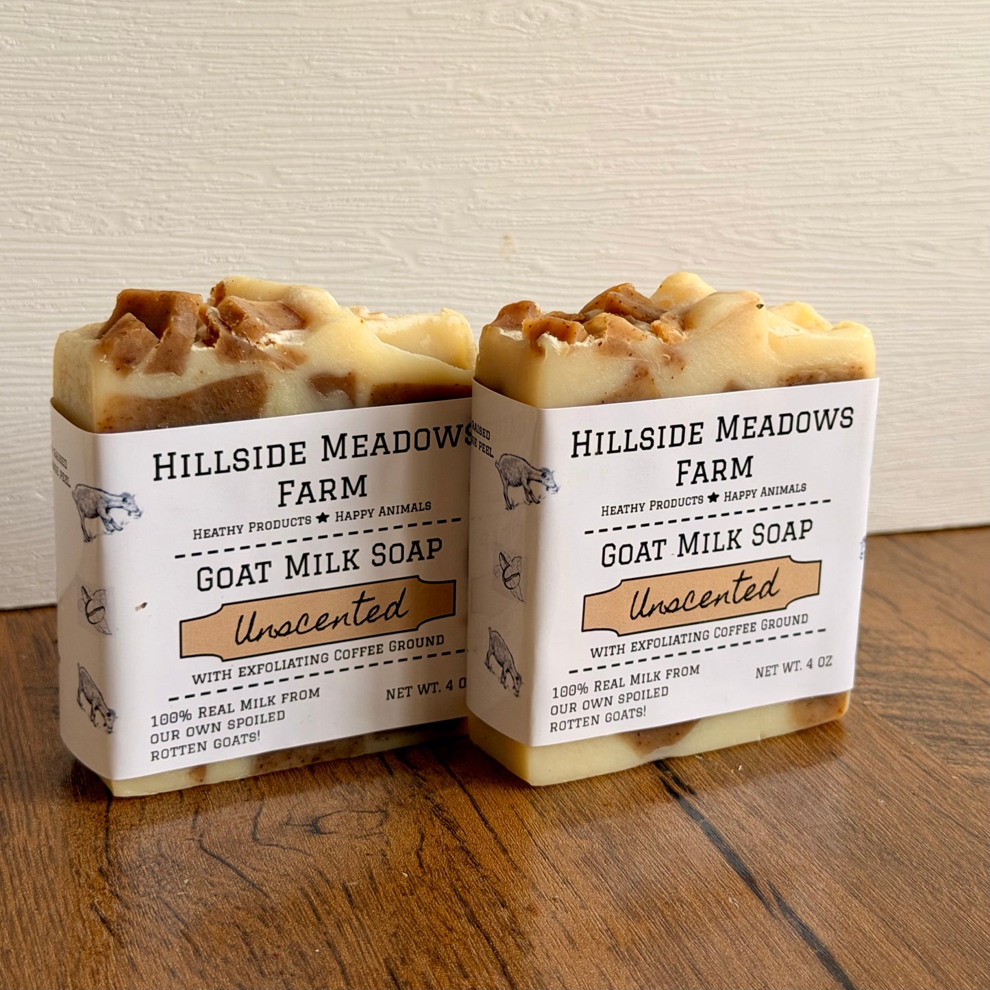 Unscented with Coffee Ground Goat Milk Soap