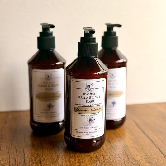 Lavender Lemon Goat Milk Liquid Hand & Body Soap