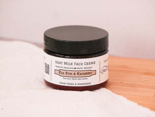Goat Milk Tea Tree Face Crème - Normal & Oily Skin Types