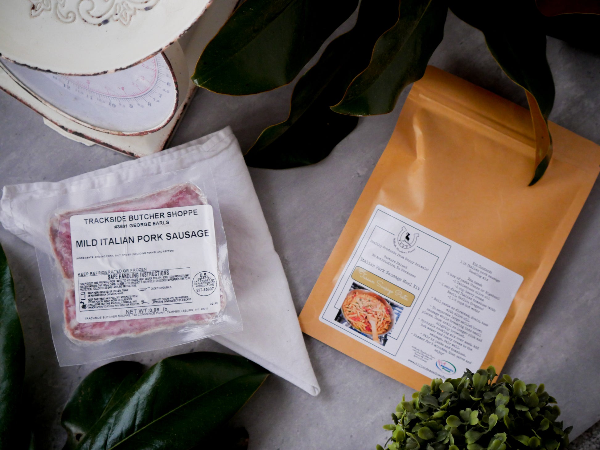 Tuscan Sausage Pasta Kit: Mild Pork Sausage & Cooking Mix image 0