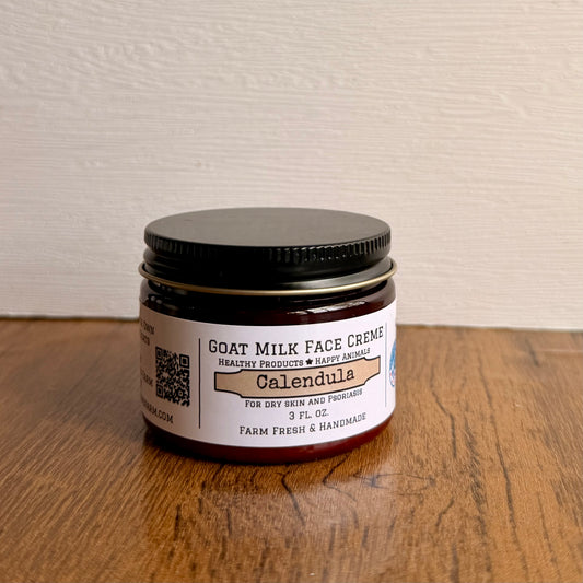 Goat Milk Calendula Face Crème - For Dry & Flaky Skin Types