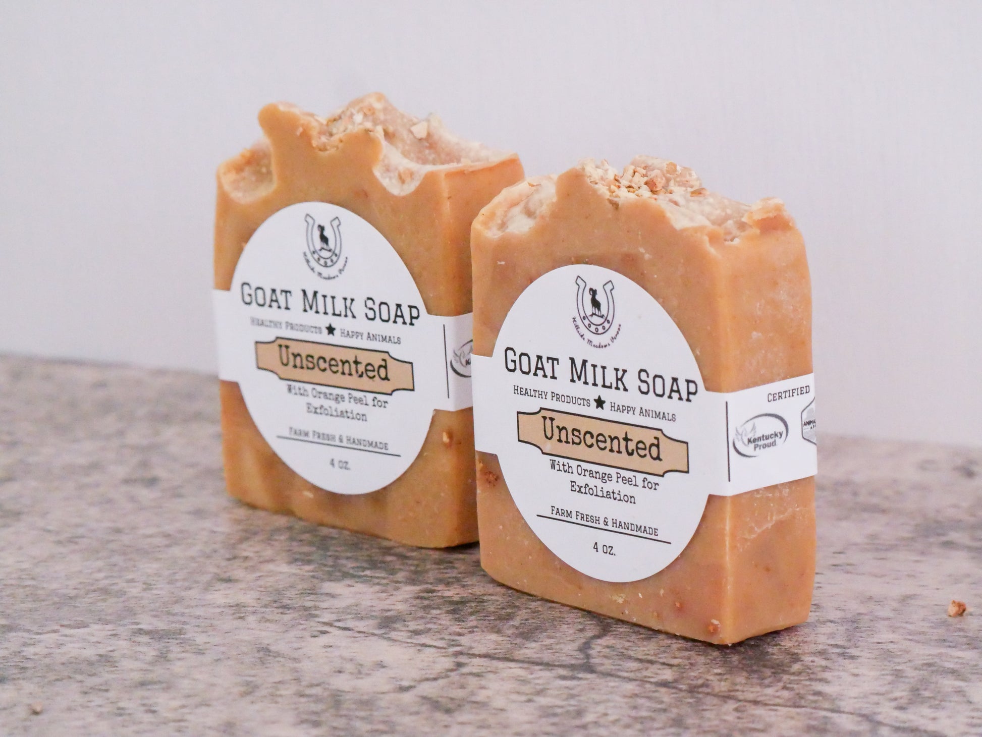 Unscented with Orange Peel Goat Milk Soap image 2