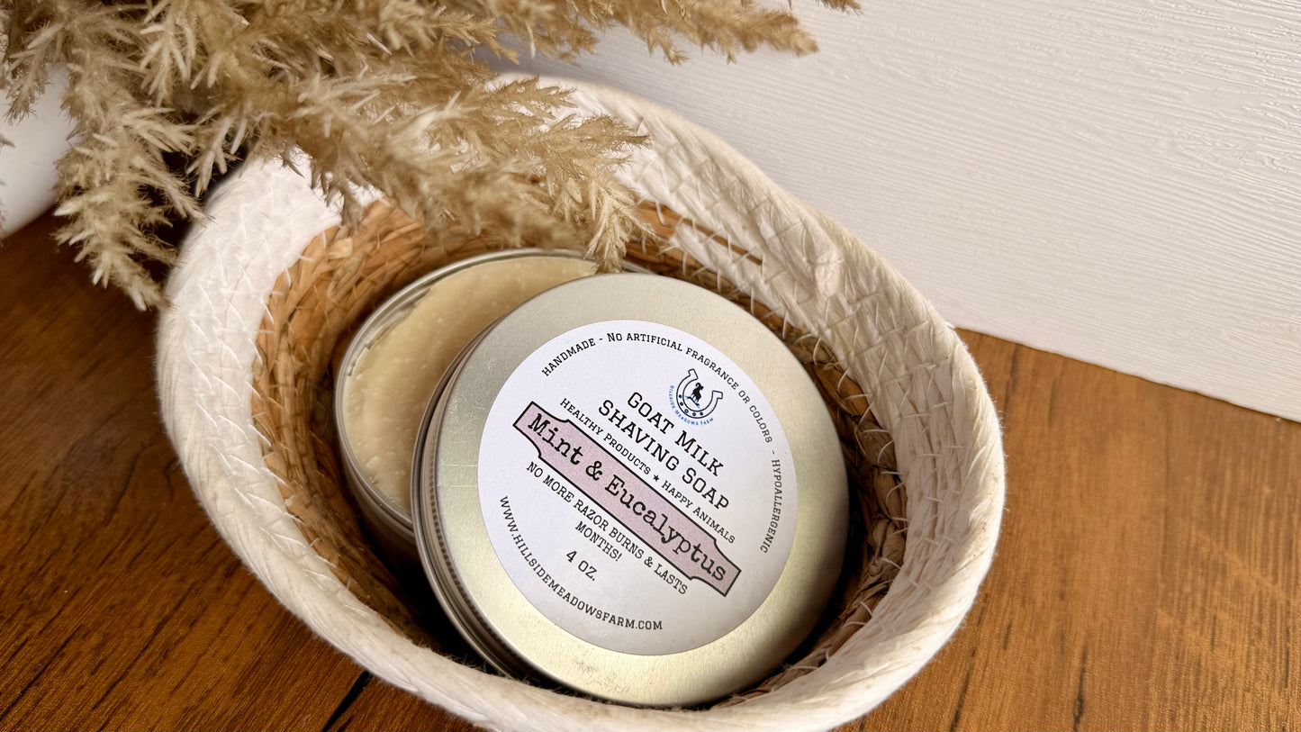 Mint & Eucalyptus Goat Milk Shaving Soap