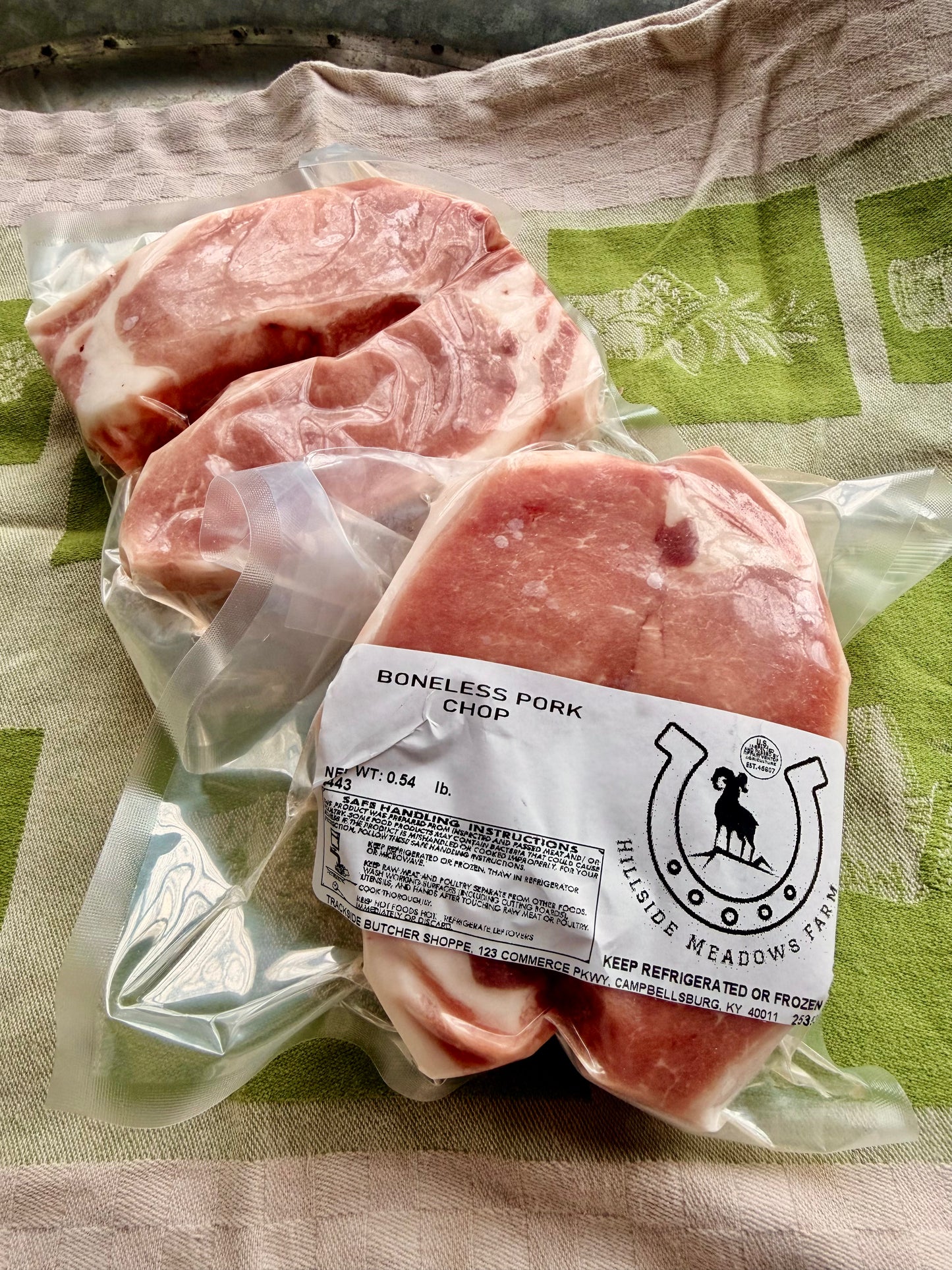 Boneless Pork Chops (1” Thick)