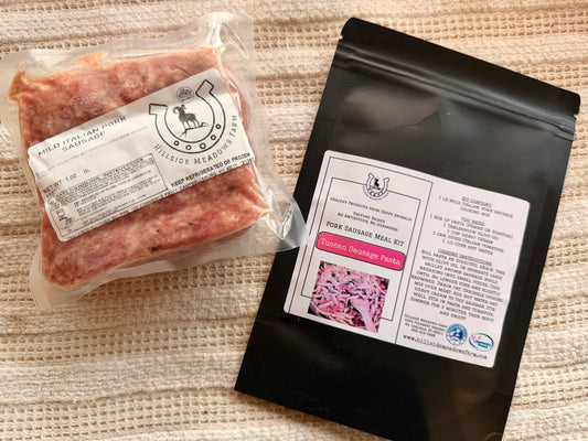 Tuscan Sausage Pasta Kit: Mild Pork Sausage & Cooking Mix