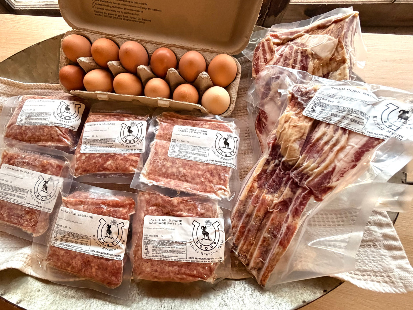 Large Pork Breakfast Bundle with Pasture-Raised Eggs