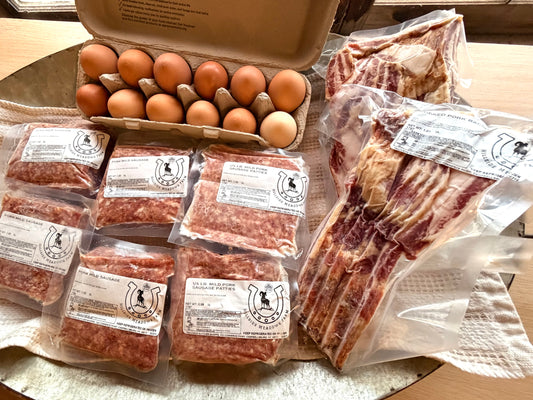 Large Pork Breakfast Bundle with Pasture-Raised Eggs
