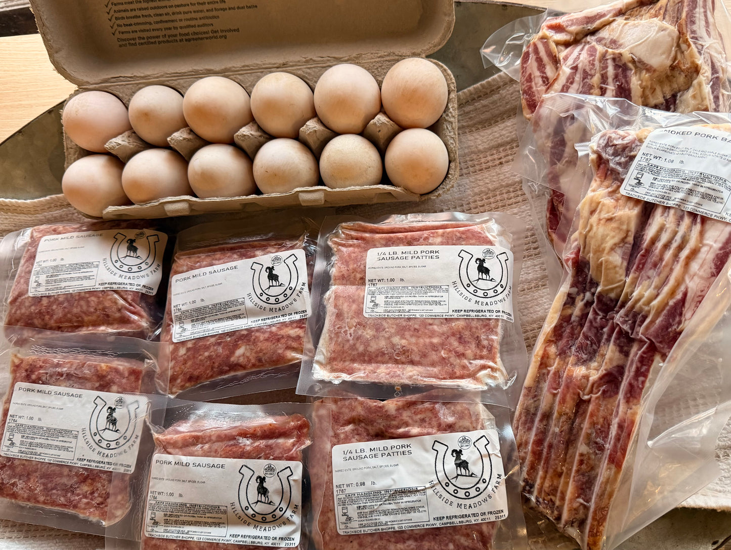 Large Pork Breakfast Bundle with Pasture-Raised Eggs