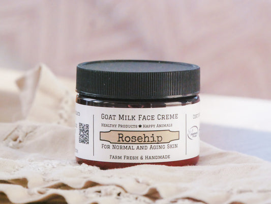 Goat Milk Rosehip Face Crème - For Normal & Aging Skin Types