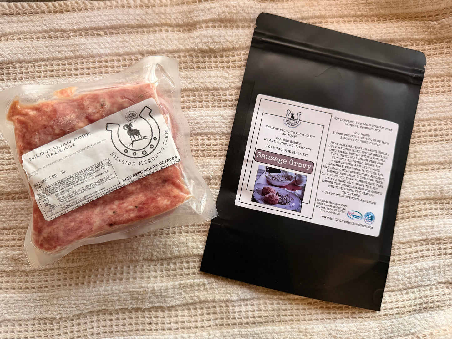 Sausage Gravy Kit: Mild Pork Sausage with Cooking Mix